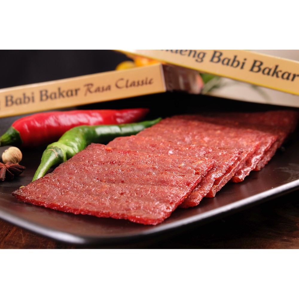 

Aroma Dendeng Babi Bakar Classic 300 gram
