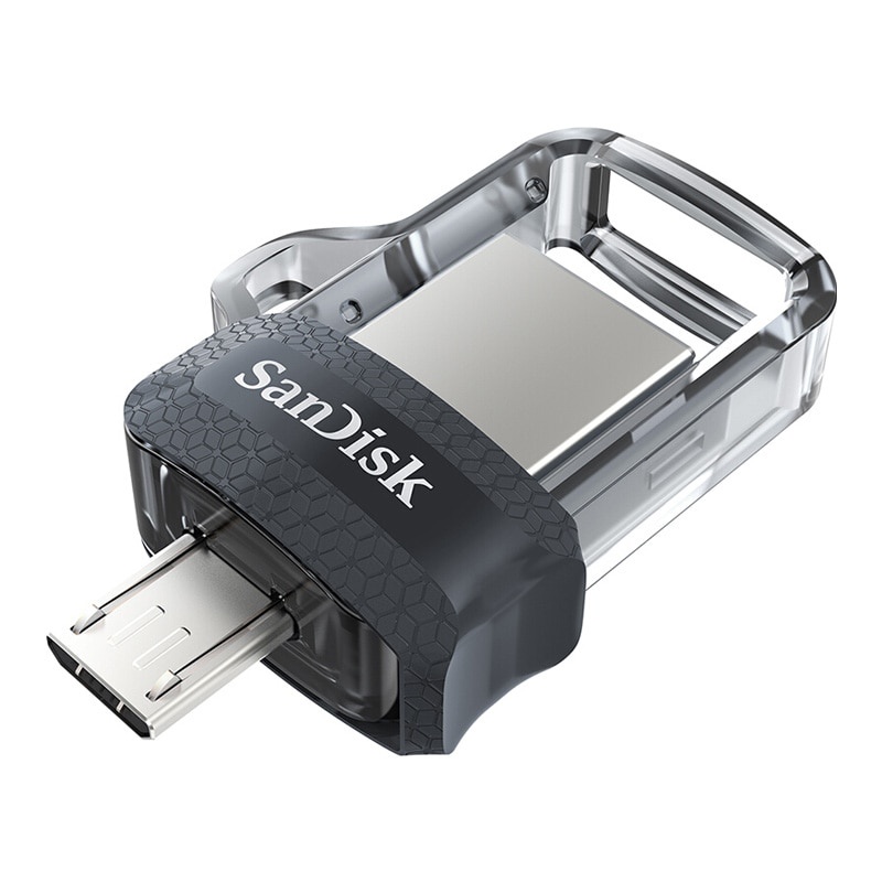 Sandisk OTG Flash Drive USB 3.0 Dual USB 256GB 150MB / S 128GB Untuk PC / Android