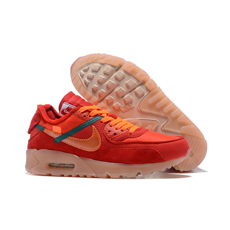 nike off white air max 90 university red