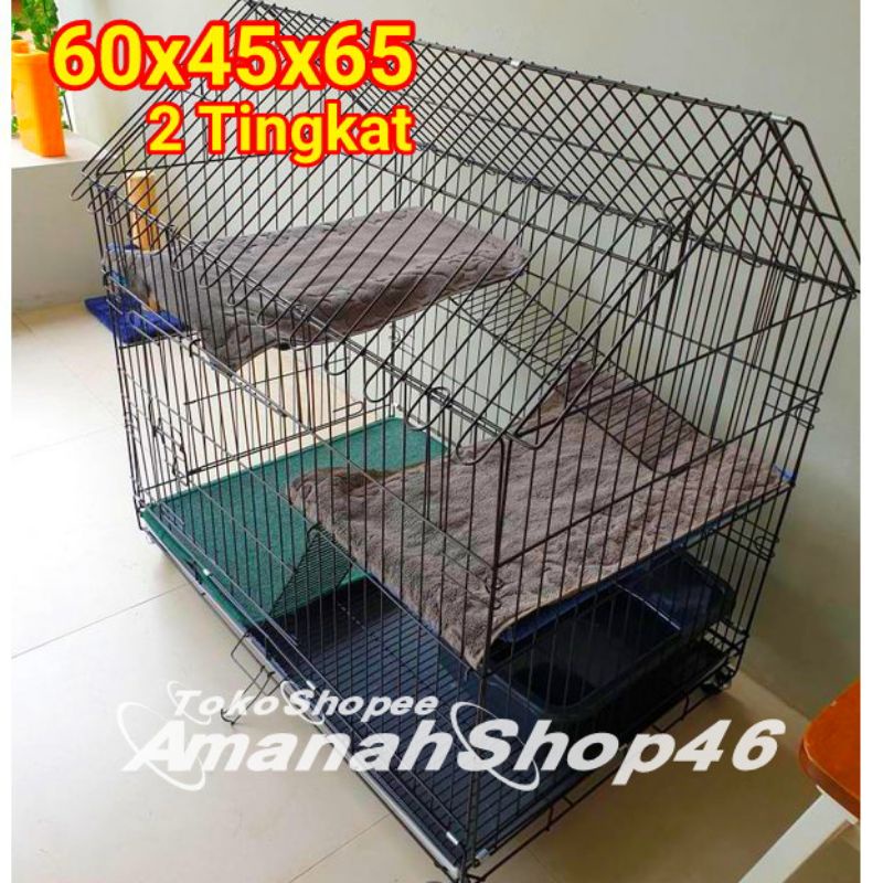 Kandang Kucing Hamster Musang Kelinci Marmut Tupai Bajing Anjing Hewan Peliharaan Termurah