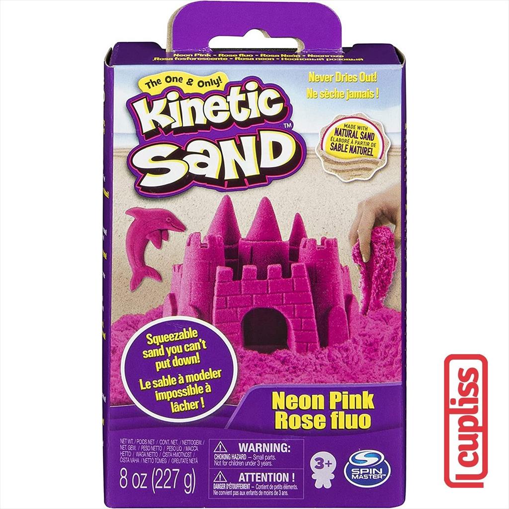 Kinetic Sand 6033332 Box Neon Pink 227 gr Mainan Pasir Spin Master