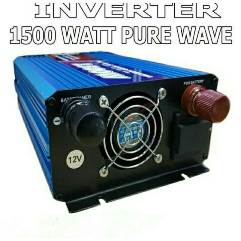 Cod Power Inverter Pure Sin Wave (PSV) 12volt Mitsuyama 1500watt DC to AC original