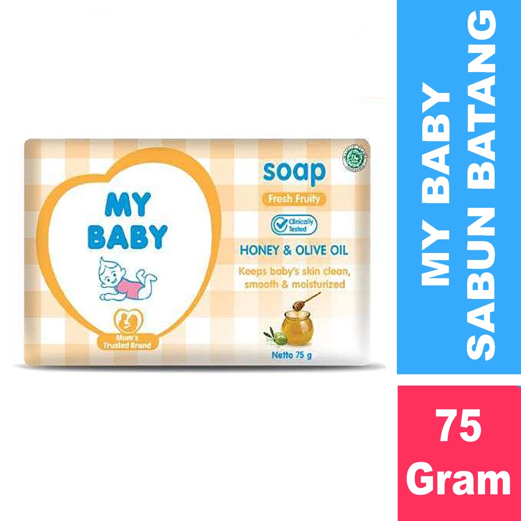 Bisa COD My Baby Soap | Sabun Batang Padat Bayi 75g