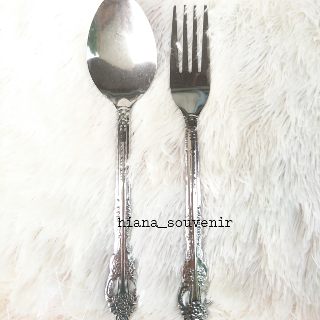 SOUVENIR SENDOK GARPU WAYANG / SENDOK GARPU MOTIF WAYANG / SENDOK GARPU SET / SENDOK GARPU STAINLES 