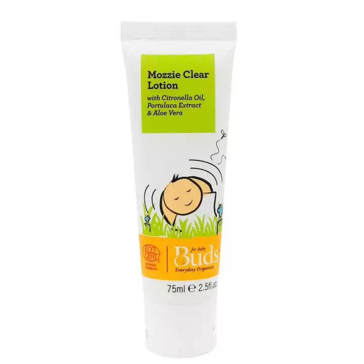 CBK - Buds Organics Mozzie Clear Lotion Everyday 75ml - Krim Anti Nyamuk Bayi dan Anak