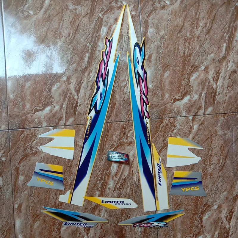 striping sticker f1zr fizr kuning millenium