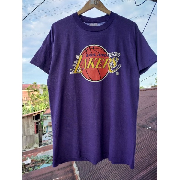 kaos vintage lakers 80s