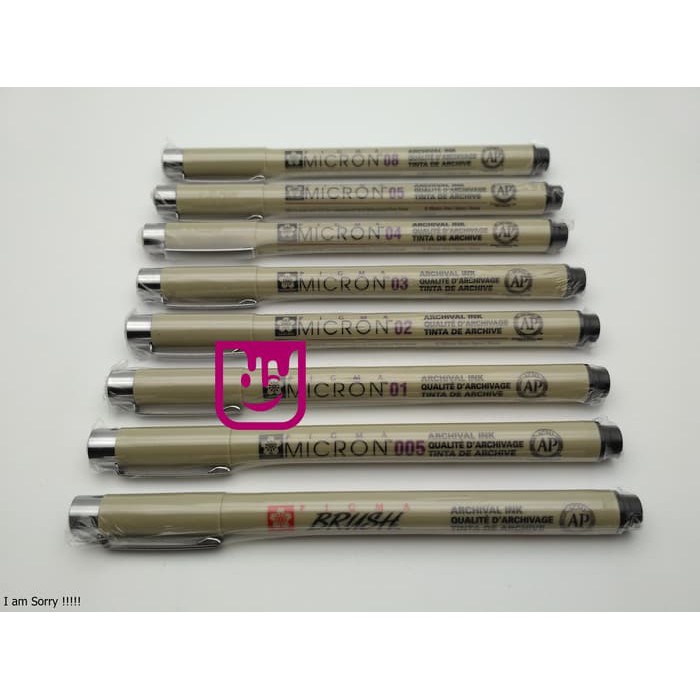 

Dijual SAKURA Pigma Micron Pen Brush Tip Diskon