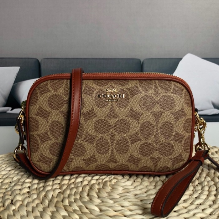 [Instant/Same Day]coach  31542 new camera bag shoulder bag messenger bag size 19/12CM   xjb