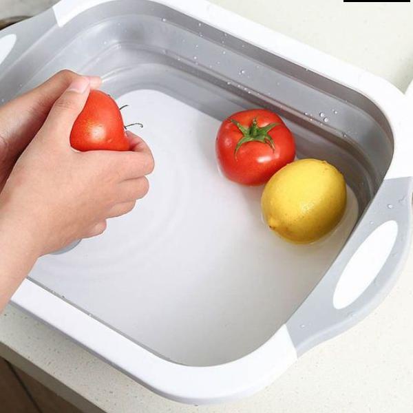 ➫ - TI Talenan Lipat 2in1 Talenan Wastafel Talenan Lipat Baskom Multifungsi ◌