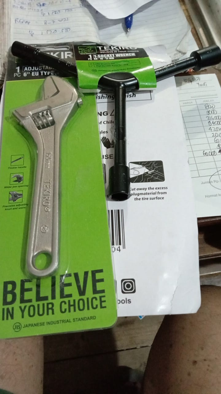 Tekiro Kunci Inggris 6inch Adjustable Wrench Original
