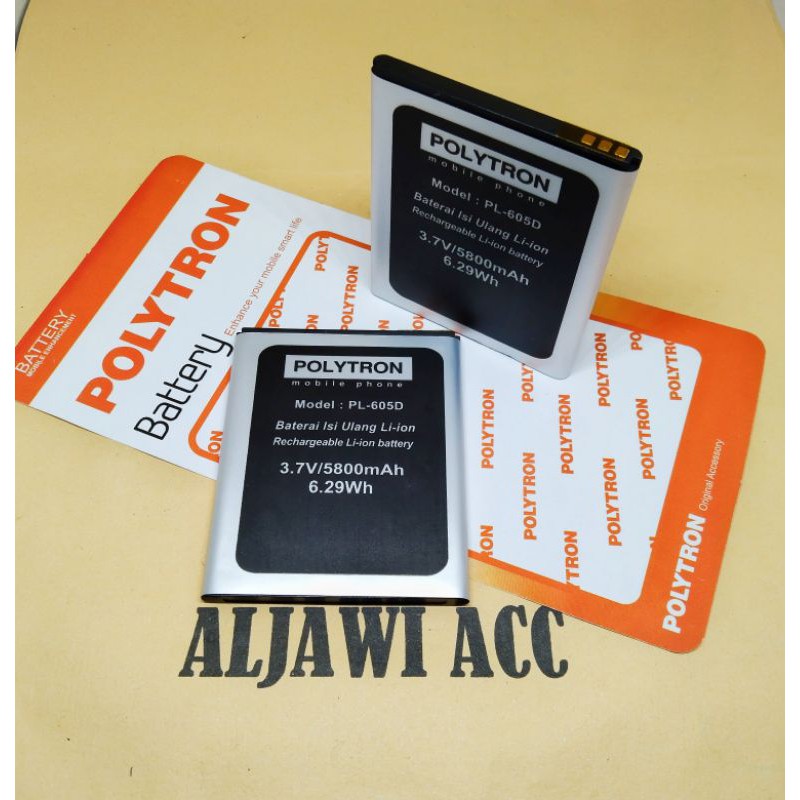 Batre Baterai Batere Polytron PL-605D PL-6Q5A R2452/R2457 Original Battery Hp