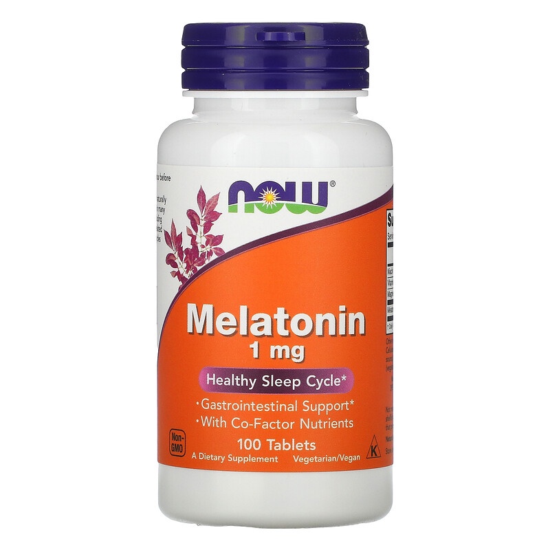 Now Foods Melatonin 1 mg 100 Tablets