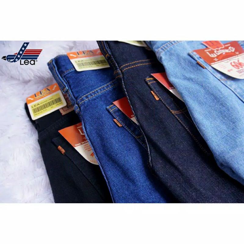 Celana Jeans Lea 606 Pria Panjang Standart Reguler Size 28 - 38 celana jeans standart celana reguler