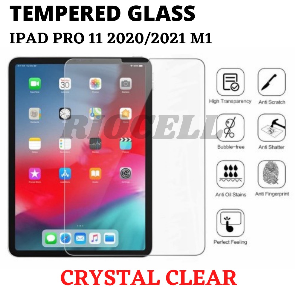 Tempered Glass iPad Pro 11 2020/2021 M1 Crystal Clear
