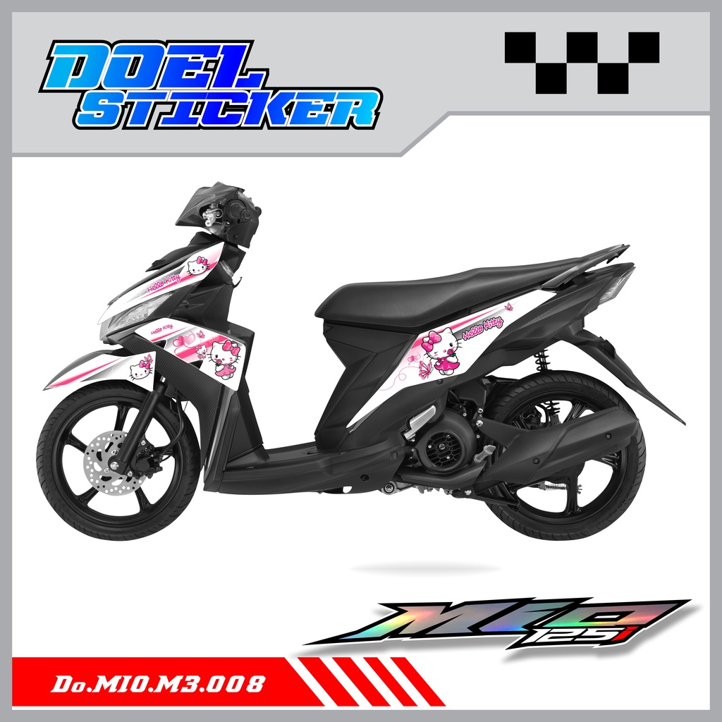 Sticker Striping Mio M3 , Mio Z , Mio 125 List Variasi Hologram pelangi,Crome Doel 008