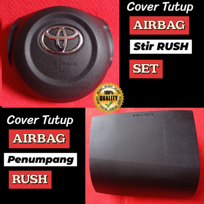 Cover Tutup Airbag Srs Stir Set Penumpang Toyota Rush Terios 2018-2022 Original