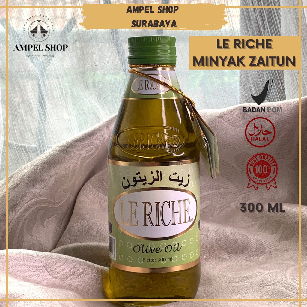 

Minyak Zaitun Le Riche 300ml Aman Untuk Memasak Makanan - Extra Virgin Oil Minyak Zaitun 300ML Masker Wajah,makin glowing