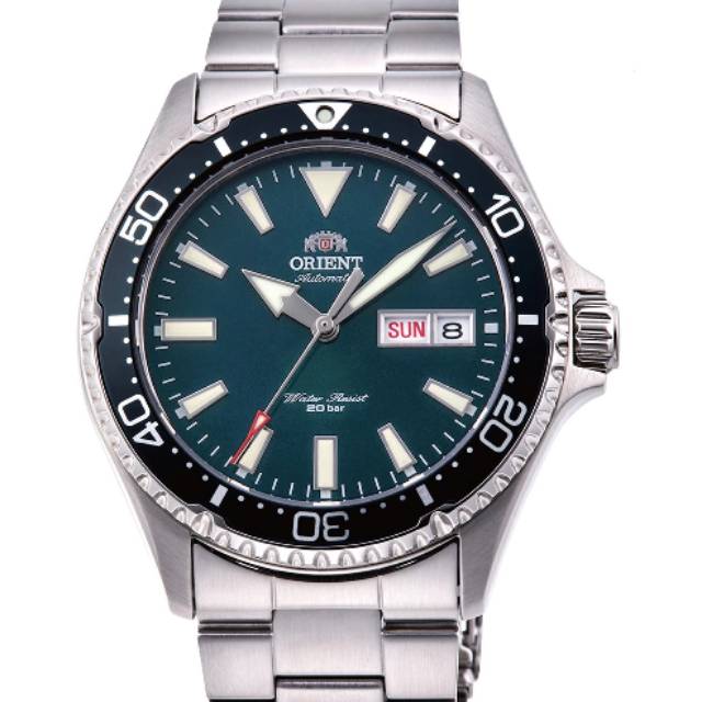 Orient Mako 3 Green Hulk Ra Aa0004e19b Kamasu Iii Diver Original Shopee Indonesia