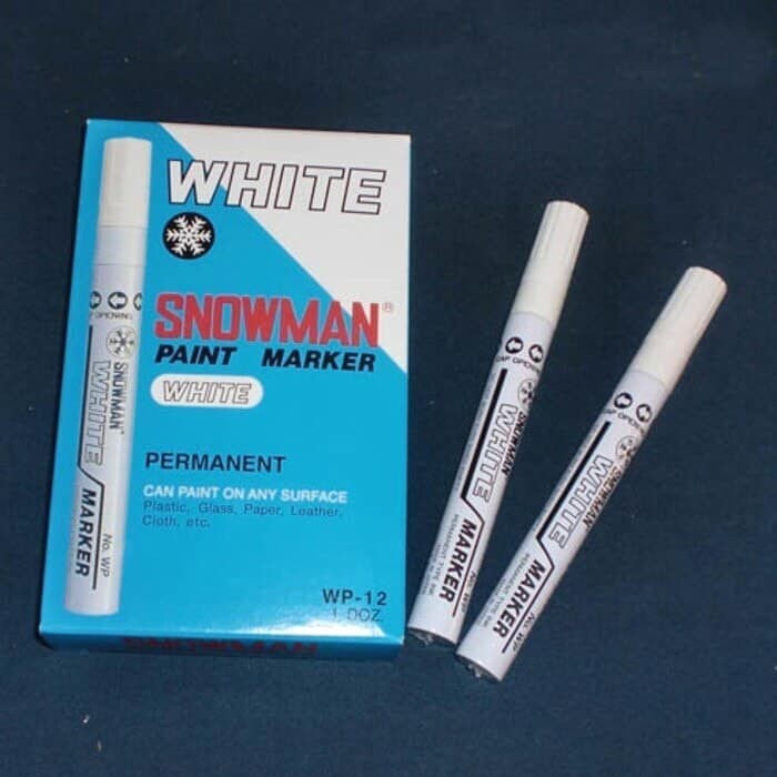 

SPIDOL CAT MERK SNOWMAN WP12 TINTA WARNA PUTIH