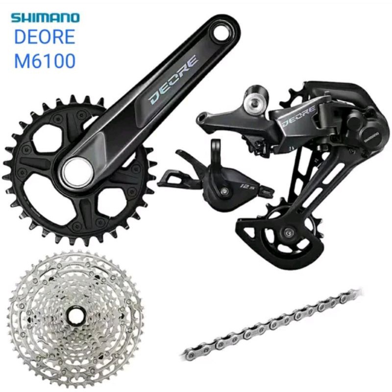 GROUPSET SHIMANO DEORE 1X12SPEED M6100 11-51T