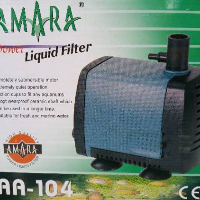 Mesin Pompa Amara AA-104 Pompa Filter Aquarium Aquascape Hidroponik Submersible Pump Power Head