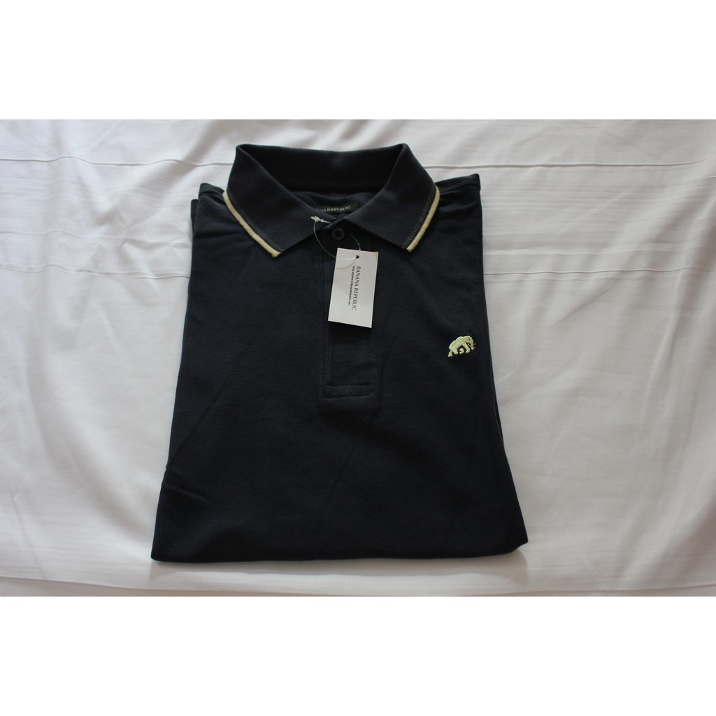 Polo Shirt banana republic Cowok / Pria Navy