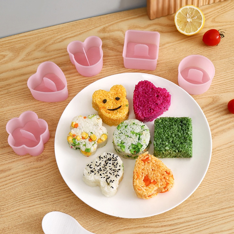 1 Pc Cetakan Nasi Sushi Bento Model Tekan Desain Kartun