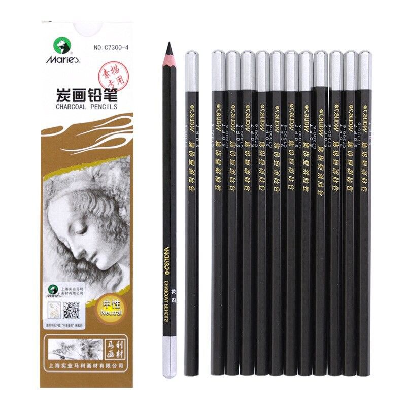 

Maries Charcoal Pencil C7300 Sketch Pensil Arang Satuan