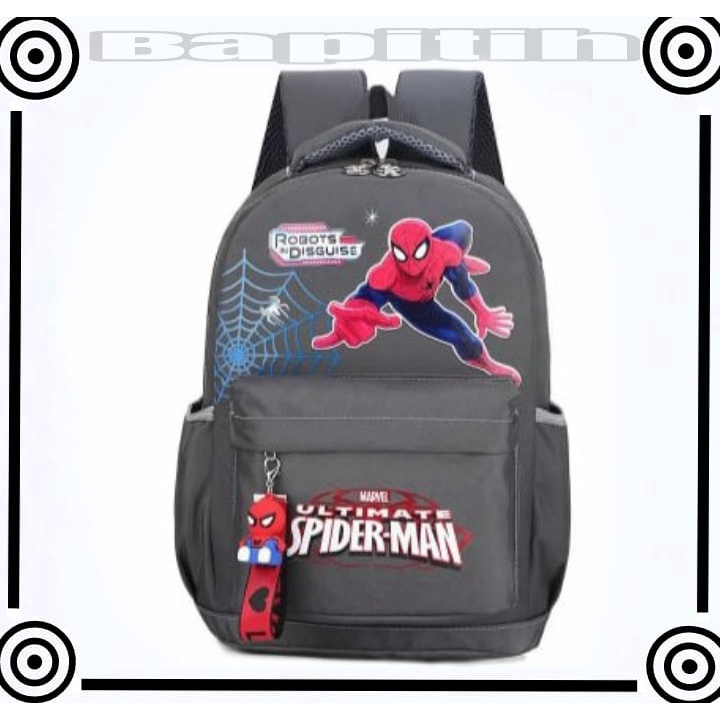 BPT-Spiderman /Tas Anak Sekolah anak laki-laki tas sekolah anak sd tk smp laki-laki murah New Baru Ori