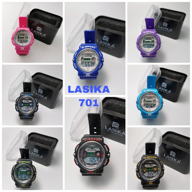 Jam tangan anak cowo cewe Lasika 701 original anti air