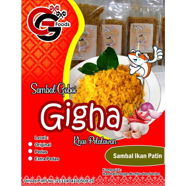 

Sambal Goboi GIGHA Ikan Patin Khas Pelalawan 100 gram