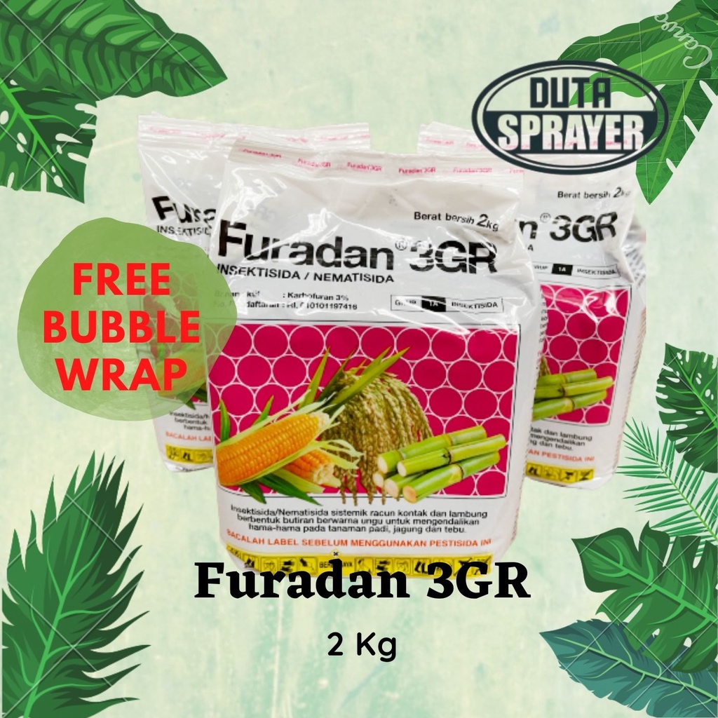 Furadan 3GR 2kg Insektisida Nematisida 2 kg Puradan Basmi Hama Kemasan Asli