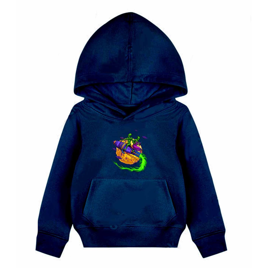 Hoodie Anak Alien Sweet Sweater Pakaian Fleece M - XL