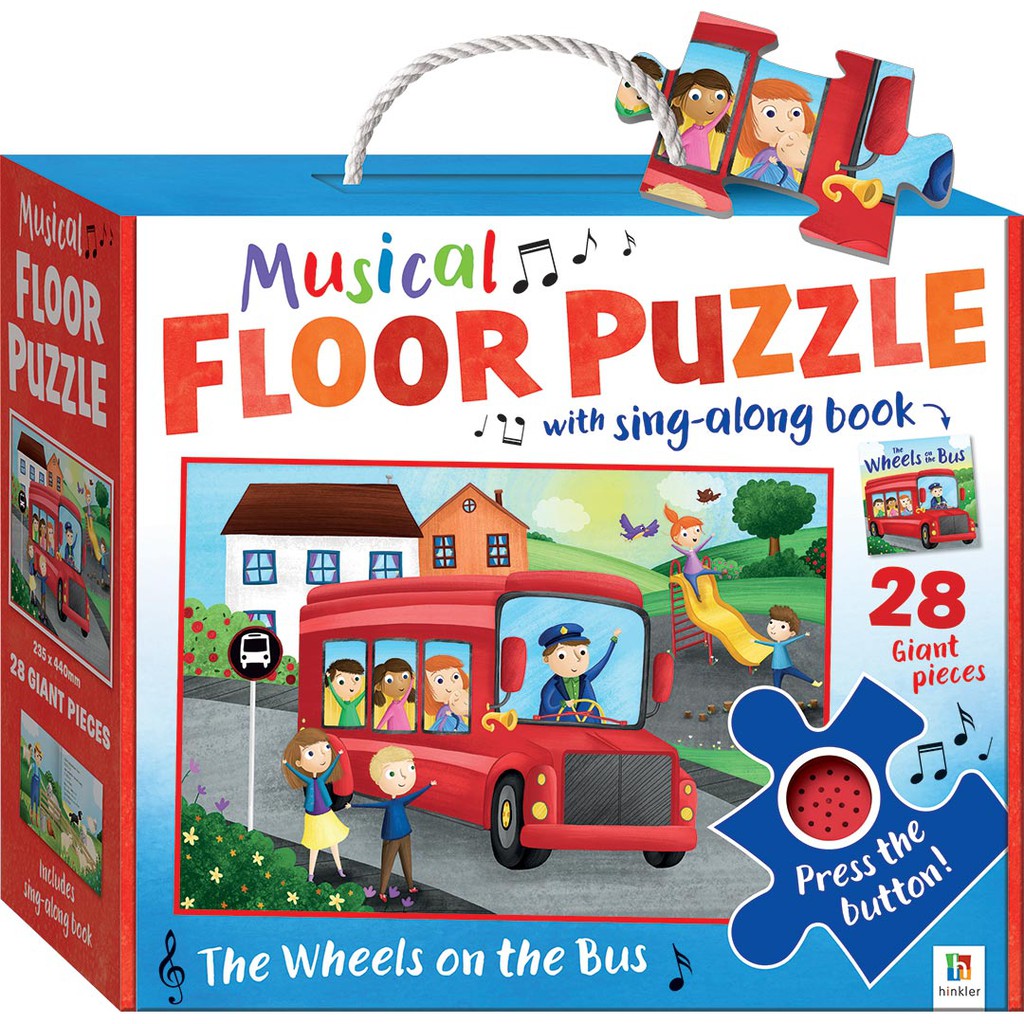 Jual MUSICAL FLOOR PUZZLE (THE WHEELS ON THE BUS) Shopee Indonesia