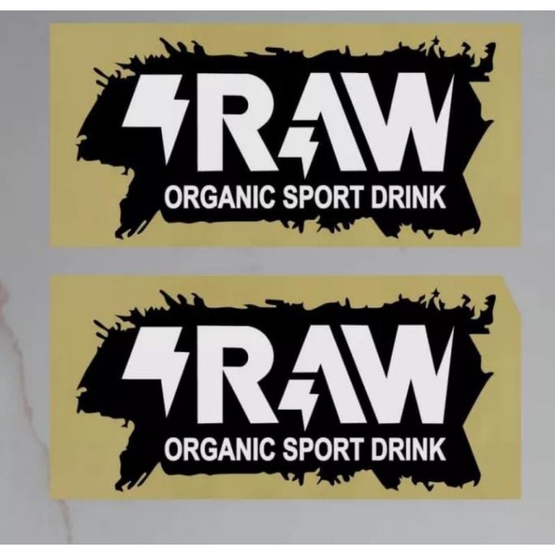 Stiker raw organik sport drink