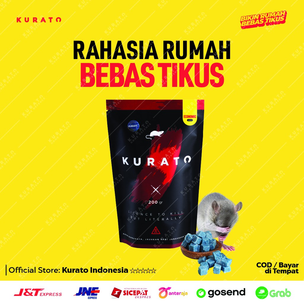 Umpan jebakan koloni tikus Anti tikus SUPER MURAH AMPU hingga tuntas Racun tikus KURATO Ori 1 pack