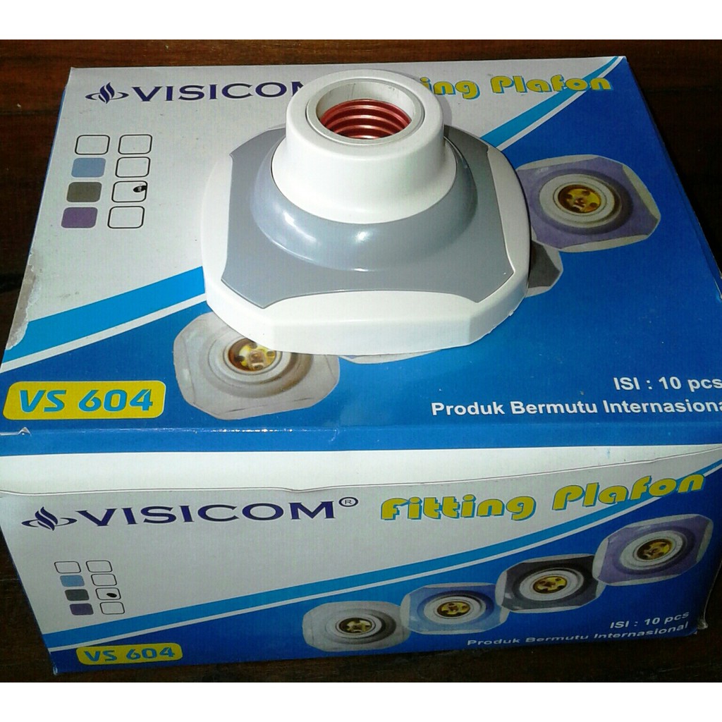 Fiting Lampu Visicom Kotak Warna Fitting Plafon Visicom Warna