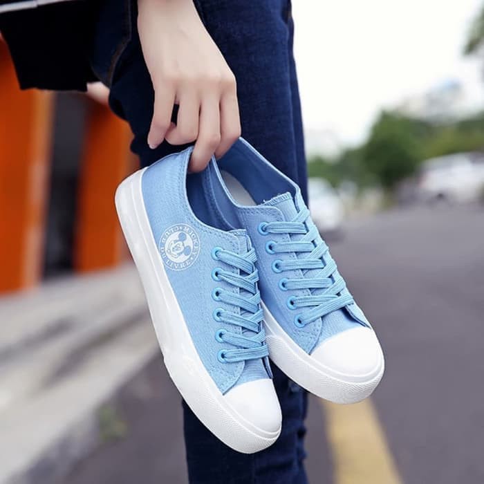 Sepatu Sneakers Wanita Original Import Dr. Kevin Women Smeakers S VL652  Kets Ys07 Biru Muda