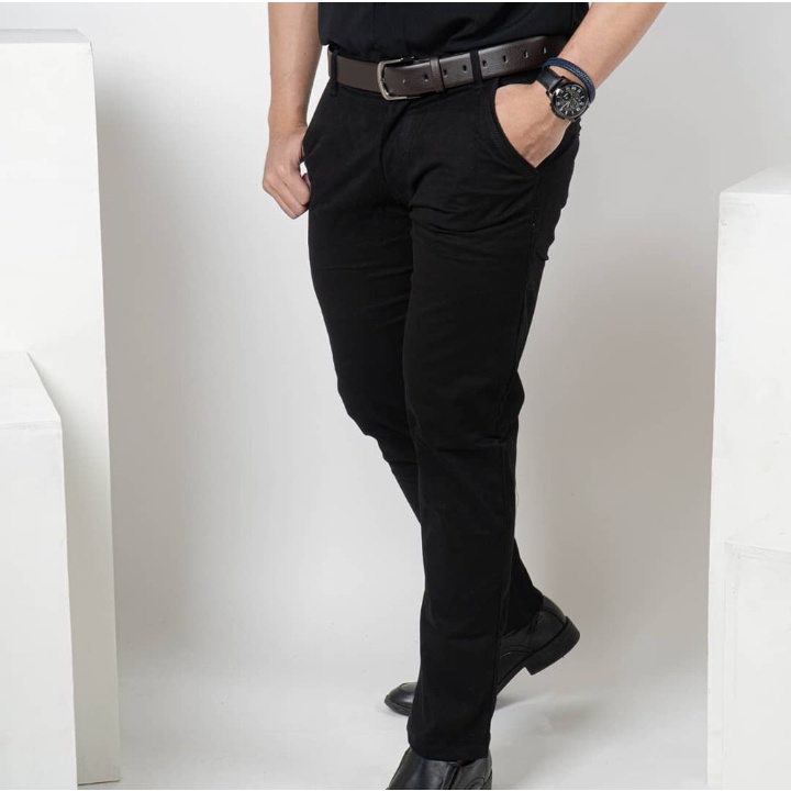 CELANA PRIA CHINO Slim fit Panjang Kerja kantor Santai Liburan Cowok Gentleman Boy Skinnyhtytth