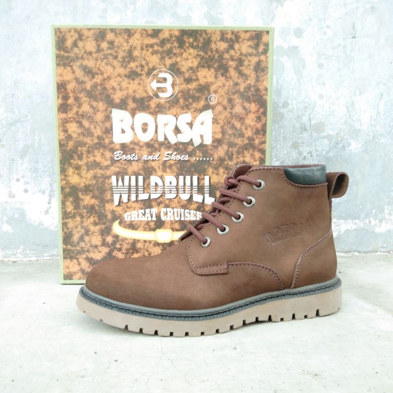 SEPATU BOOTS KULIT BORSA PRESTIGE BERGMAN - ORIGINAL LEATHER BOOTS