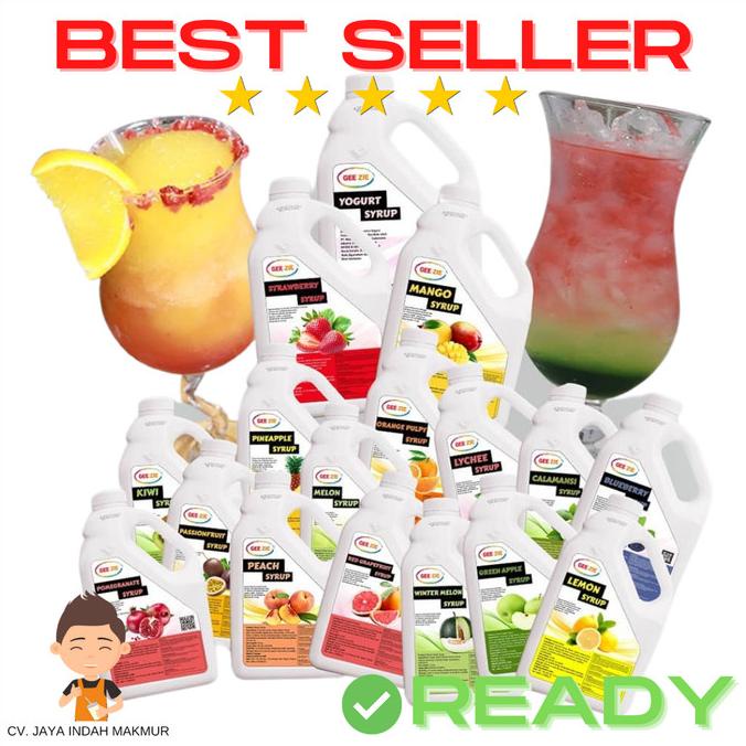 

Concentrate & Juice Syrup Gee Zie 2.5 L All Variant