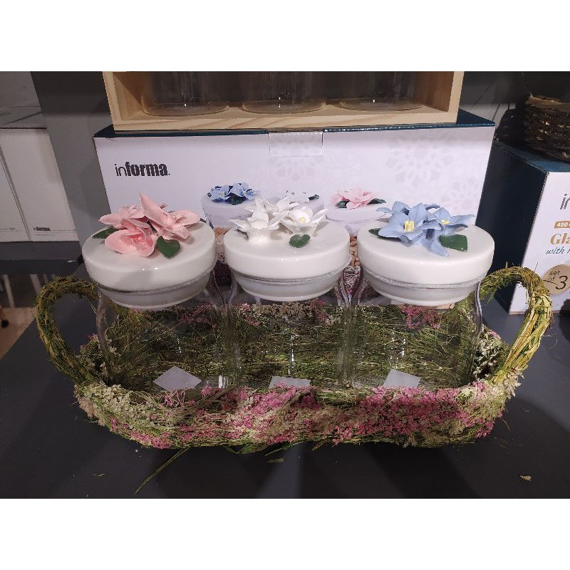 TOPLES LEBARAN, TOPLES SET INFORMA, TOPLES TUTUP BUNGA DENGAN KERANJANG, TOPLES SHABBY