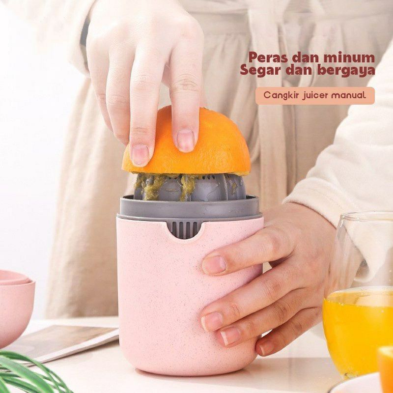 BLENDER   , KACA , Alat  , JUS  , ABS  , Peras Jeruk &amp; Lemon Alat Peras Squeezer Jeruk Juicer Extractor Mini Manual Fruit Cup