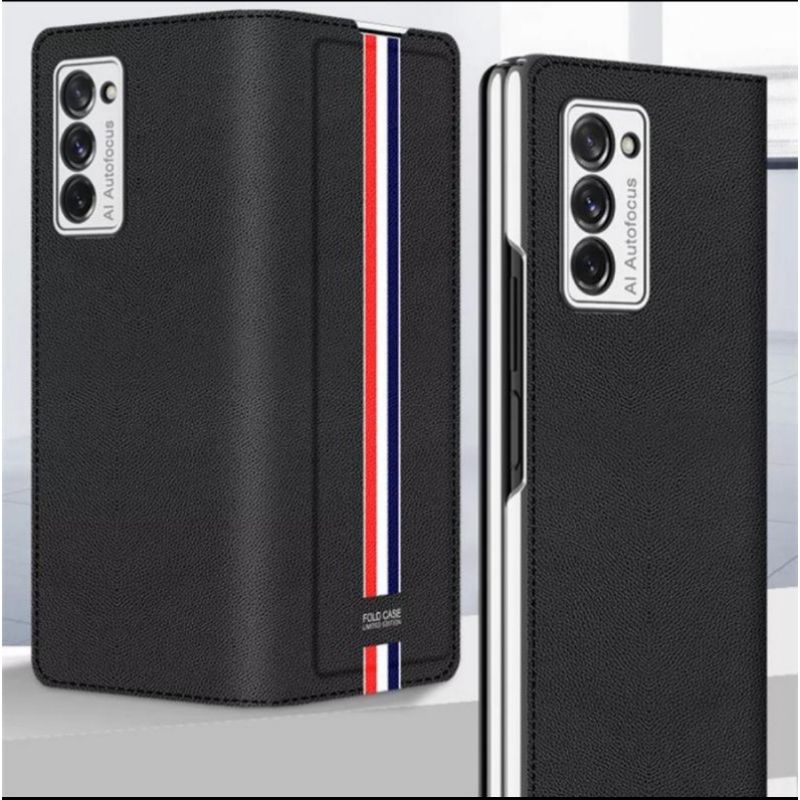 Flip Case Samsung Galaxy Z Fold 2 Fold2 5G Original Gkk Magnetic Premium Leather Cover Full Protecti