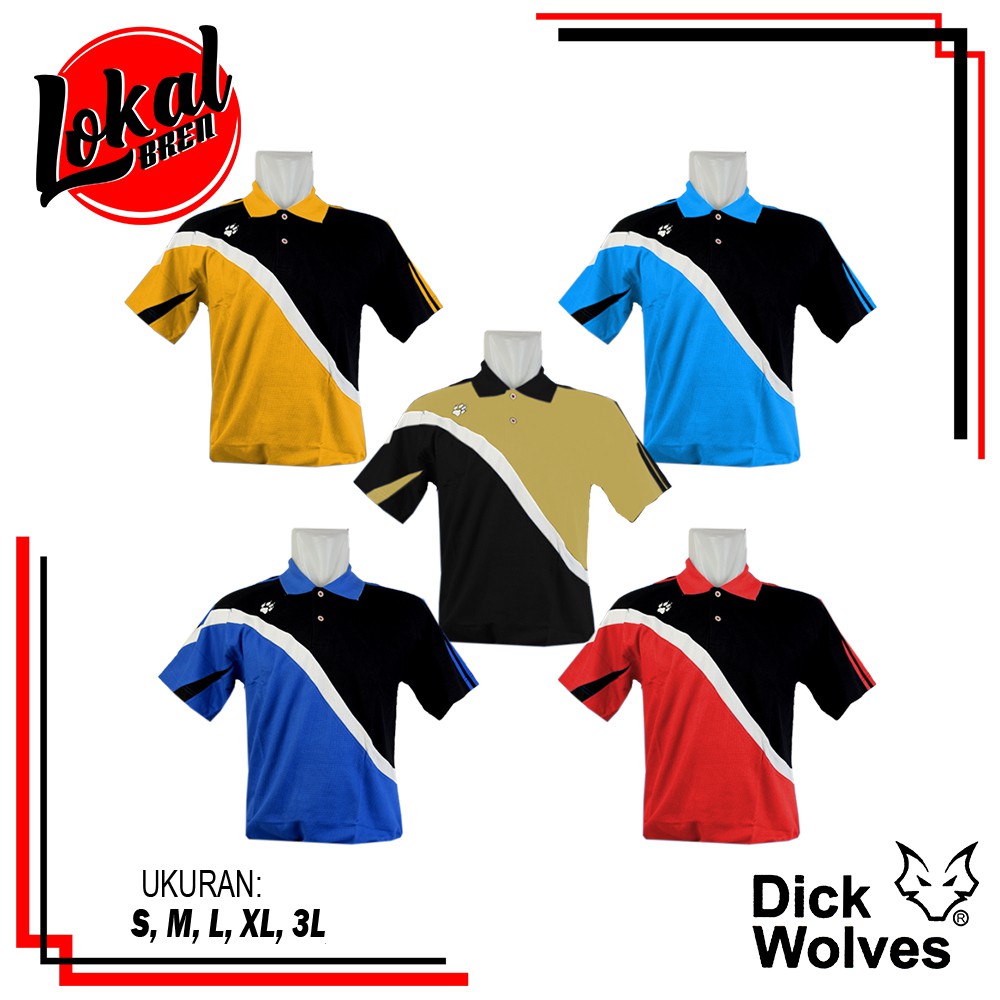 Baju Kaos Olahraga Lengan Pendek Dick Wolves Baroni Polo