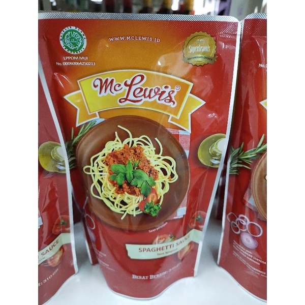 

Mc Lewis Spaghetti Sauce - Saus Spagheti 310gr