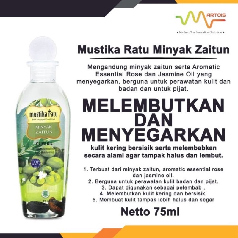 [100% ORIGINAL] Mustika Ratu Minyak Zaitun