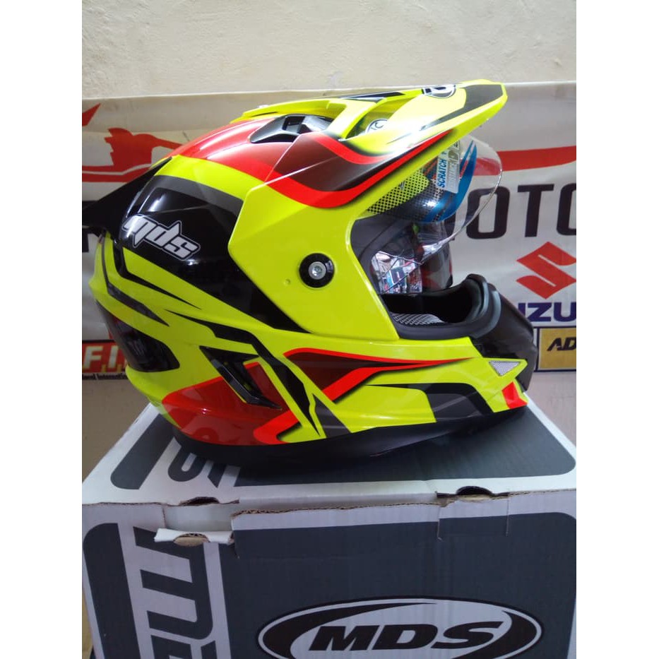 HELM FULL FACE MDS SUPERMOTO SUPER PRO MAN UP CROSSER