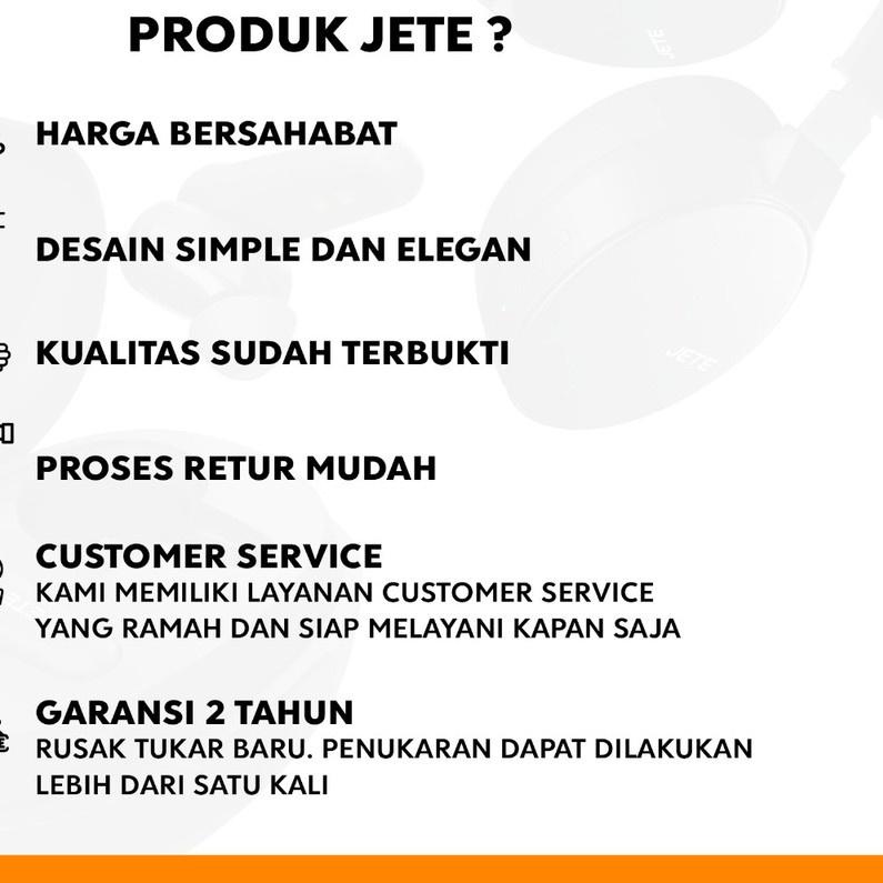 ➱ Headset Earphone JETE HX7 - Garansi 2 Tahun ➼